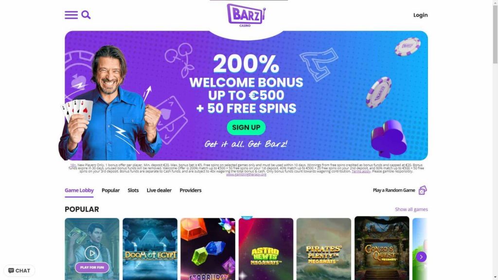 Barz Casino Arvostelu – kaikki parhaat kasinopelit yhdestä paikasta